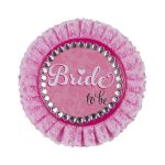 Παράσημο Ροζ με δαντέλα Bride to be