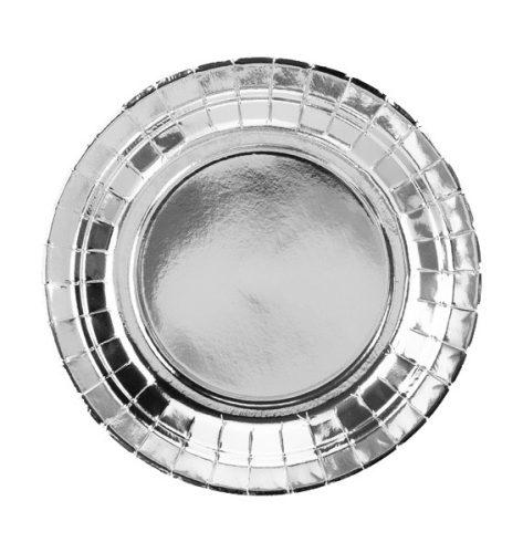 Πιάτα γλυκού Ασημί 6 τεμ