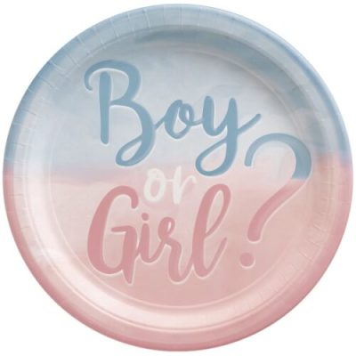 Πιάτα πάρτυ Gender Reveal 8 τεμ