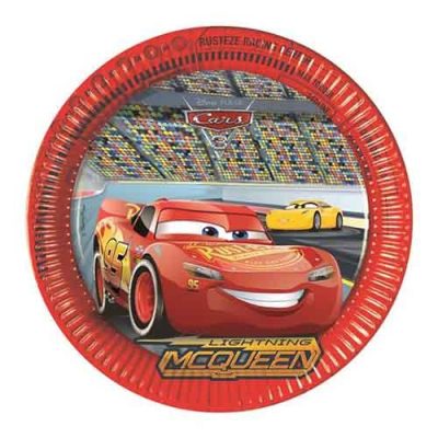 Πιάτα φαγητού Cars McQueen 8 τεμ