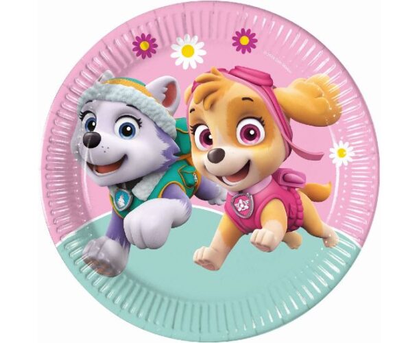 Πιάτα φαγητού Paw Patrol Skye & Everest 8 τεμ