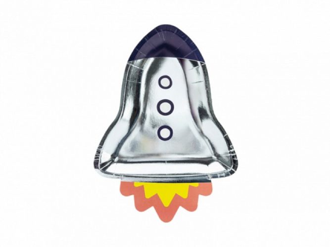 Πιάτα σχηματικός Πύραυλος 6 τεμ