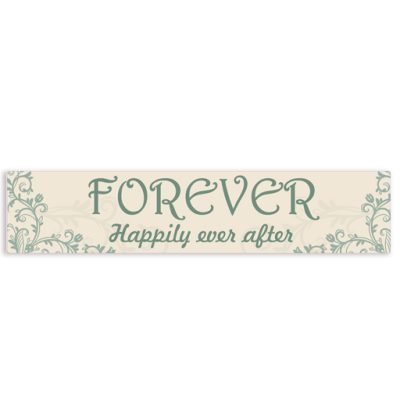 Πινακίδα αυτοκινήτου γάμου "Happily Ever After" (2 τεμ)