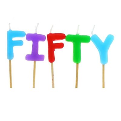 Πολύχρωμα Κεράκια Fifty 5 τεμ
