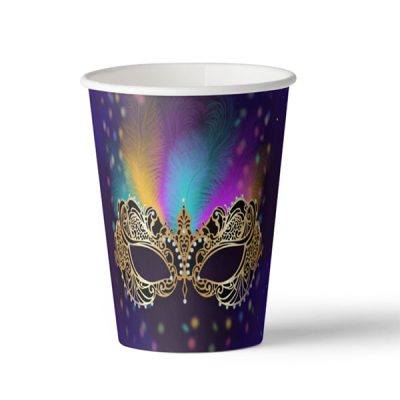 Ποτήρια Αποκριάτικη Μάσκα (8 τεμ)