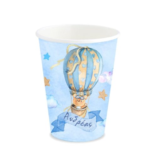 Ποτήρια Αερόστατο Αρκουδάκι (8 τεμ)