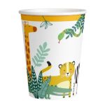 Ποτήρια χάρτινα Ζώα Ζούγκλας Get Wild 8 τεμ