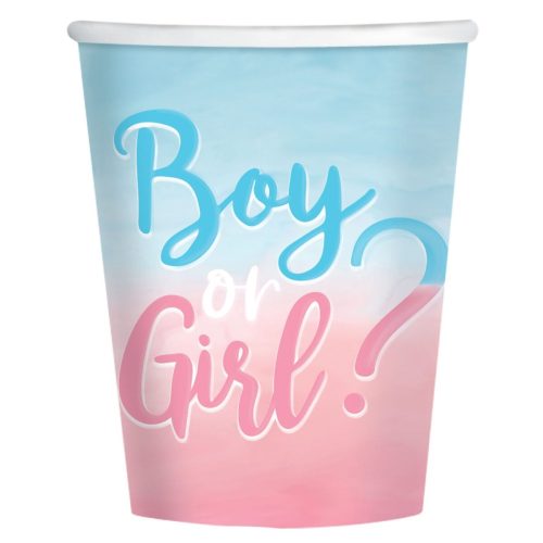Ποτήρια Gender Reveal 8 τεμ