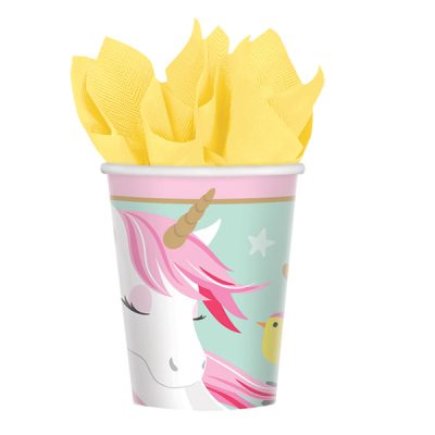 Ποτήρια πάρτυ μαγικός Μονόκερος 8 τεμ