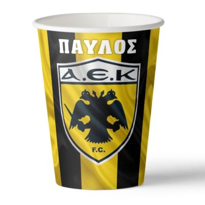 Ποτήρια πάρτυ ΑΕΚ (8 τεμ)