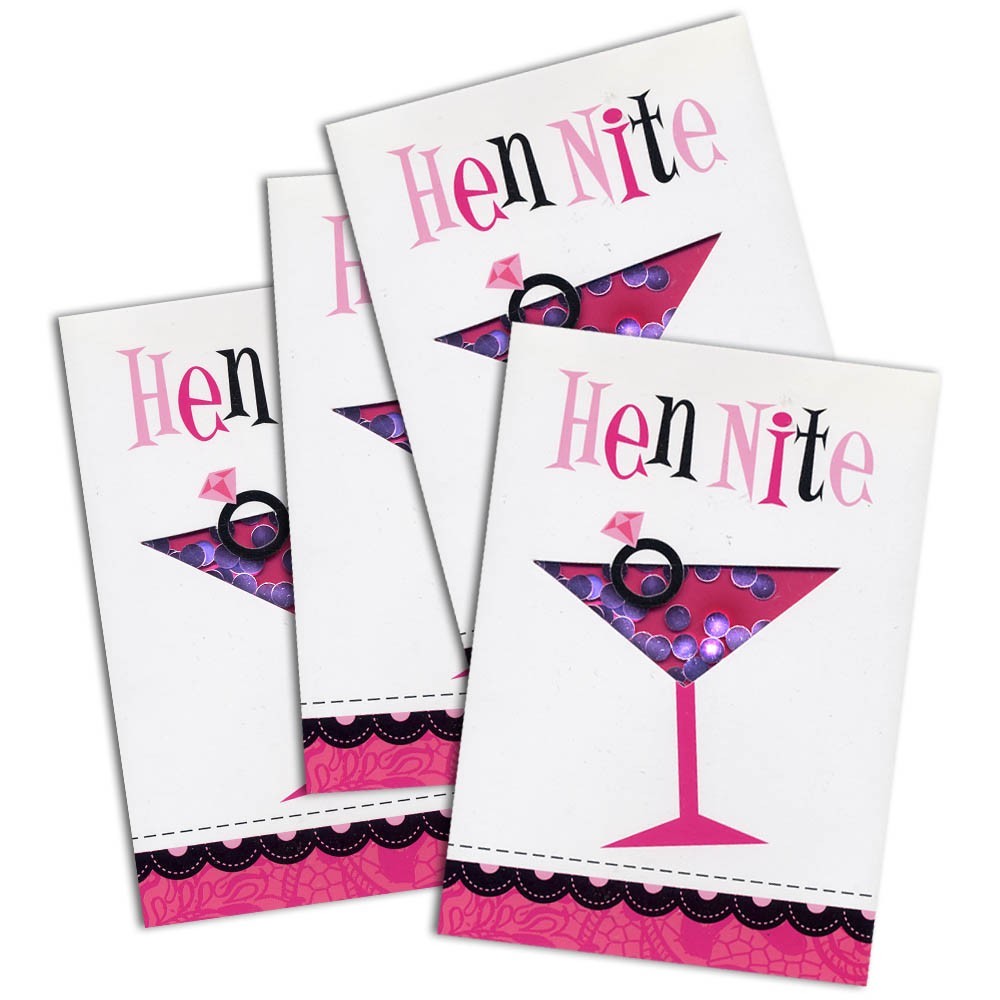 Προσκλήσεις για Bachelor πάρτι με κομφετί 8 τεμ