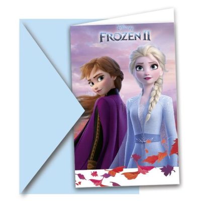 Προσκλήσεις πάρτυ με Φάκελο Frozen II 6 τεμ