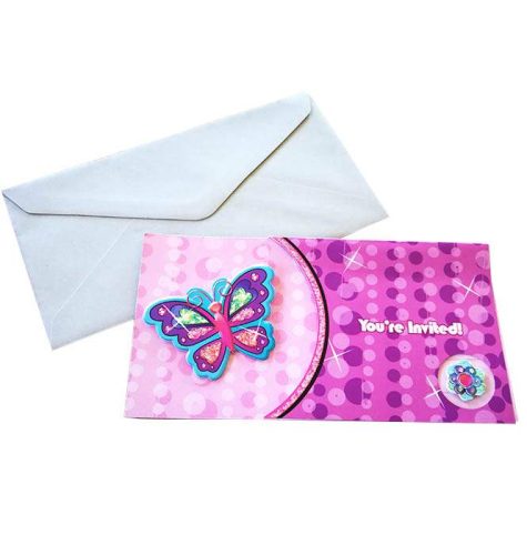 Προσκλητήρια 3D πεταλούδα 8 τεμ