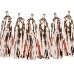 Rose Gold γιρλάντα με φούντες 12 τεμ