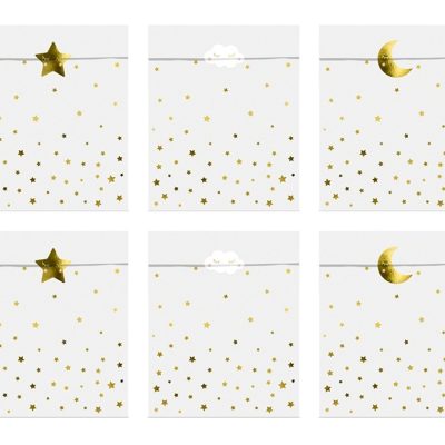 Σακουλίτσες με αυτοκόλλητο Little Star 6 τεμ
