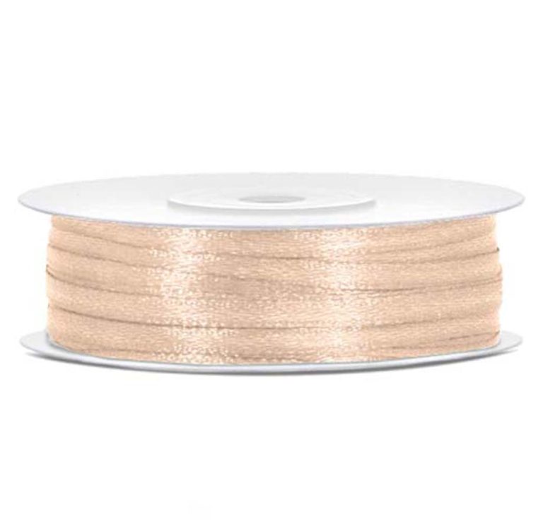 Σατέν κρεμ κορδέλα 50m