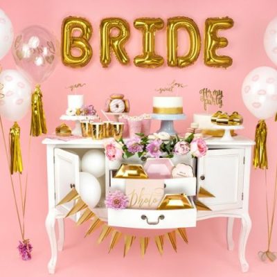Σετ Διάφανα με ροζ Μπαλόνια Bride to Be 6 τεμ