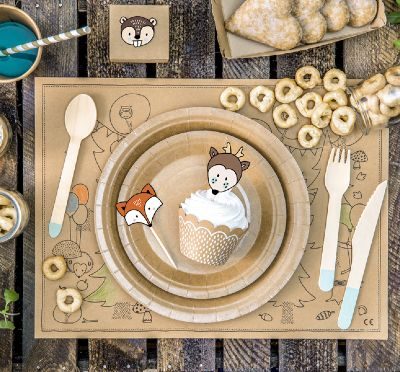 Σετ για cupcake Ζώα Δάσους Woodland 6 τεμ