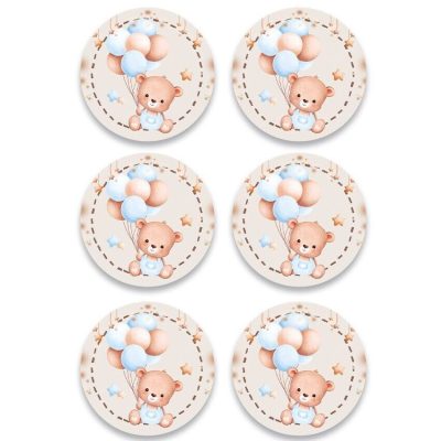 Σετ κονκάρδες Αρκουδάκι (6 τεμ)