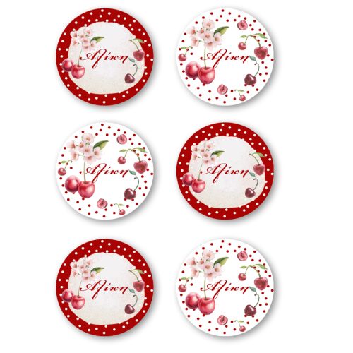 Σετ κονκάρδες Κεράσι (6 τεμ)