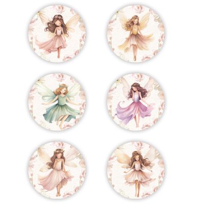 Σετ κονκάρδες Νεραϊδοχώρα (6 τεμ)