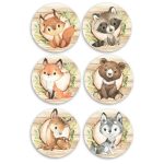 Σετ κονκάρδες Ζώα του Δάσους (6 τεμ)