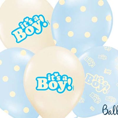 Σετ Μπαλόνια τυπωμένα It's a Boy 6 τεμ