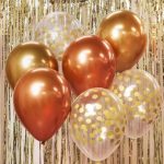 Σετ Μπουκέτο Μπαλόνια Rosegold 7 τεμ