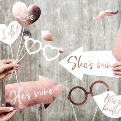 Σετ photo Booth για Γάμο & Bachelor party 12 τεμ