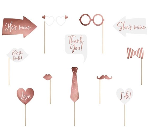 Σετ photo Booth για Γάμο & Bachelor party 12 τεμ