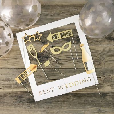 Σετ photo Booth για Γάμο Best Wedding