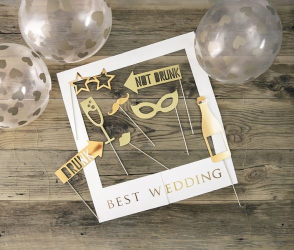 Σετ photo Booth για Γάμο Best Wedding