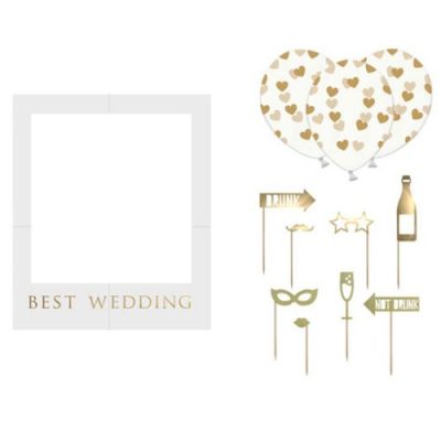 Σετ photo Booth για Γάμο Best Wedding