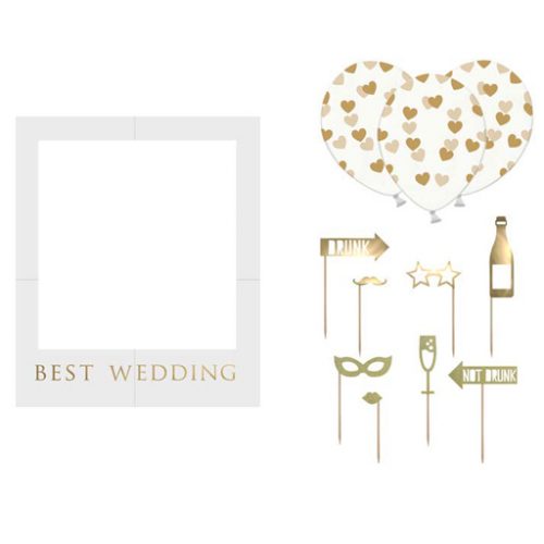 Σετ photo Booth για Γάμο Best Wedding