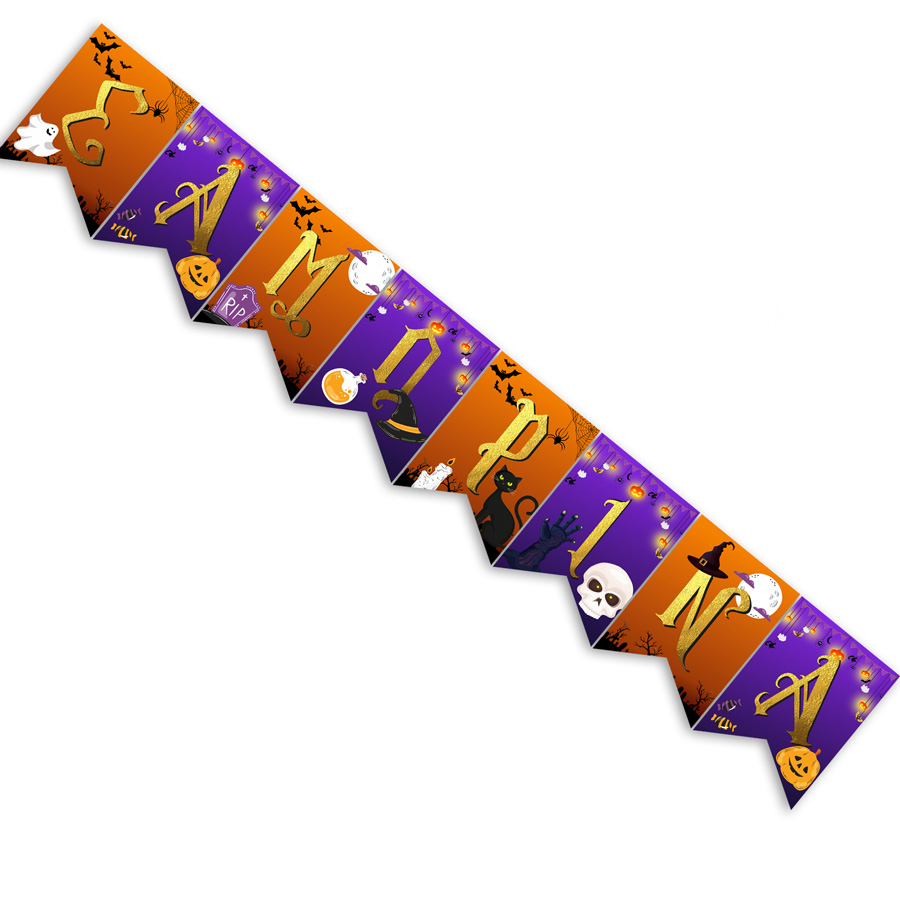 Σημαιάκια με όνομα Halloween Σημαιάκια με όνομα Halloween