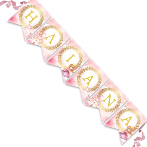 Σημαιάκια με όνομα Πριγκίπισσα & Μονόκερος