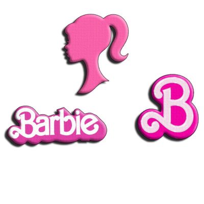 Σχηματικές κονκάρδες Barbie (3 τεμ)