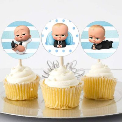 Topper Cupcake Μπόμπιρας (6 τεμ)