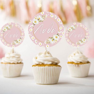 Topper Cupcake Μαργαρίτα (6 τεμ)