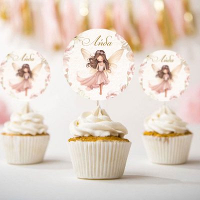 Topper Cupcake Νεραϊδοχώρα (6 τεμ)