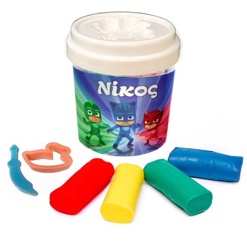 Βαζάκι με πλαστελίνες - Pj Masks