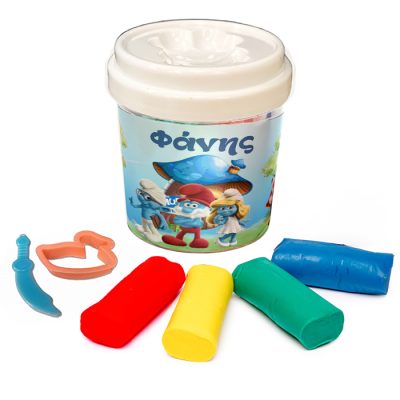 Βαζάκι με πλαστελίνες - Στρουμφάκια