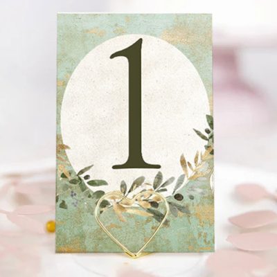 Αρίθμηση Τραπεζιών γάμου - Vintage (10 τεμ)