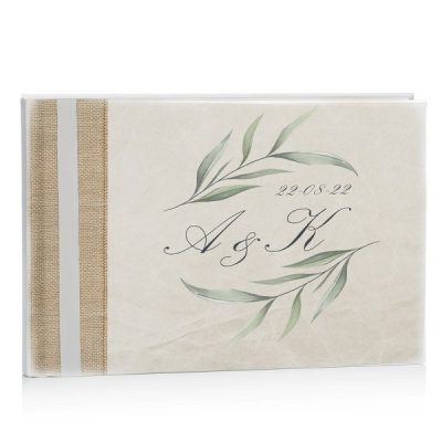 Βιβλίο Ευχών γάμου - Κλαδί Ελιάς