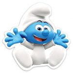 Ξύλινη Διακοσμητική φιγούρα Baby Στρουμφάκι