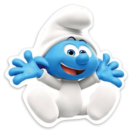 Ξύλινη Διακοσμητική φιγούρα Baby Στρουμφάκι