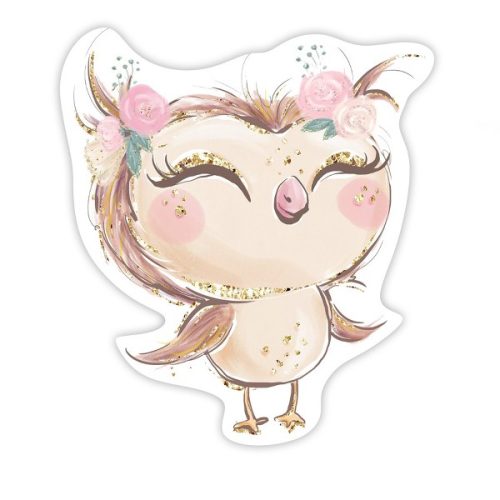 Ξύλινη διακοσμητική φιγούρα Boho Κουκουβάγια