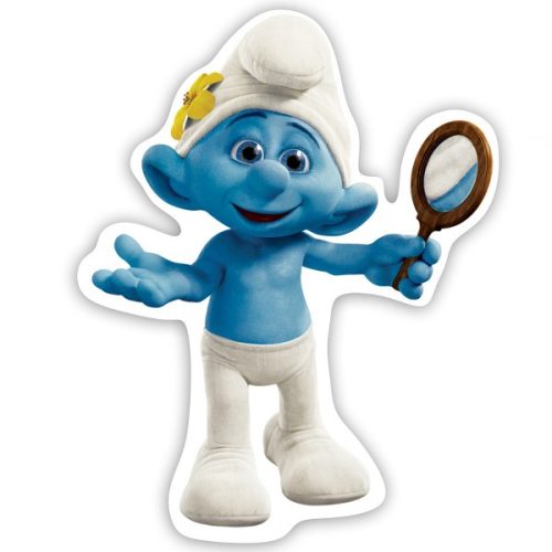 Ξύλινη Διακοσμητική φιγούρα Στρουμφάκι Μελένιος