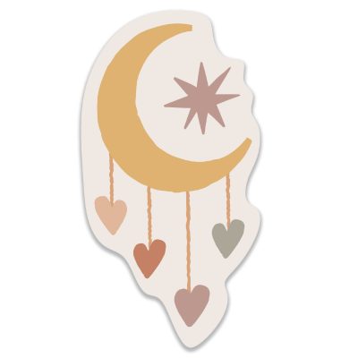 Ξύλινη φιγούρα Φεγγάρι Boho