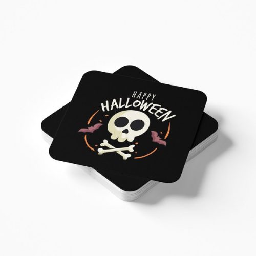 Ξύλινο Σουβέρ - Happy Halloween